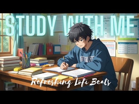 📚2-Hour Nonstop Study Lofi |Refreshing Morning Beats☕| Energetic & Relaxing|Pomodoro50/10|Anime Vibe