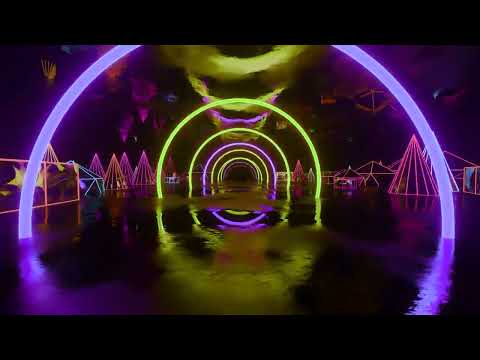 [4K] 1 Hour VJ Loop - Fantastic Futuristic Neon Tunnel