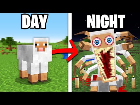 Minecraft but It Gets Scary at Night...