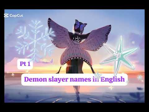 demon slayer names in English 🤪😶