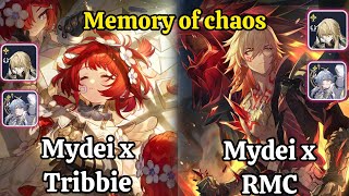 E0S1 Mydei x Tribbie & E0S1 Mydei x Rmc Memory of chaos stage 12 / Honkai star rail