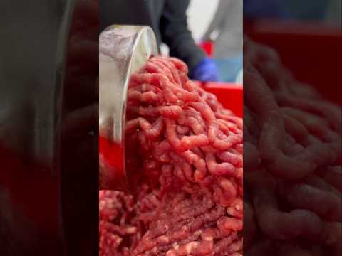 Burger Meat Processing #asmr