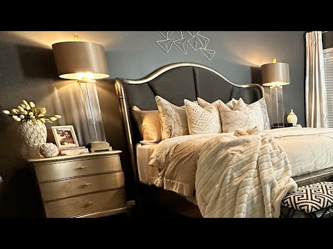 Bedroom Refresh | Gold Bedroom Furniture  | Clean and Decorate with Me