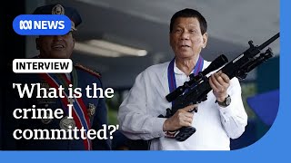 Rodrigo Duterte questions ICC warrant after arrest over Philippines' deadly war on drugs | ABC NEWS