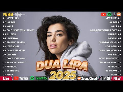 Dua Lipa - Greatest Hits Full Album - TOP 100 Songs of the Weeks - Best Playlist 2024