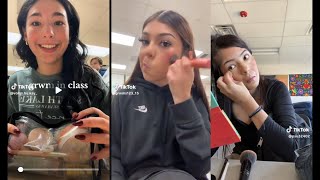 GRWM in class - TikTok Compilation