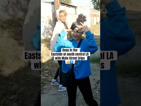 DEEP in EASTSIDE! South Central LA w/ Main Street Crips 😳♿️ #trending #vlog #shorts #crips #fyp