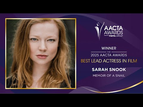 Sarah Snook wins the AACTA Award for Best Lead Actress in a Film