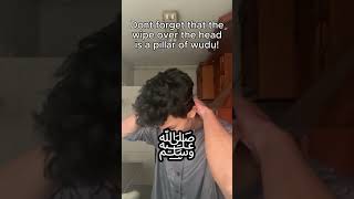 Wiping the head in wudu #ramadan #islam #islamic_video #muslim #islamtok #muslimtiktok #ramadan2025