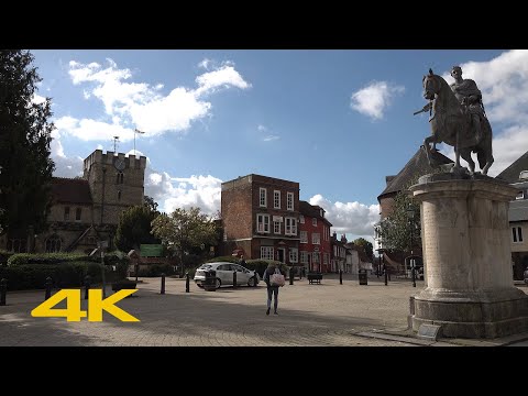 Petersfield Walk: Town Centre【4K】