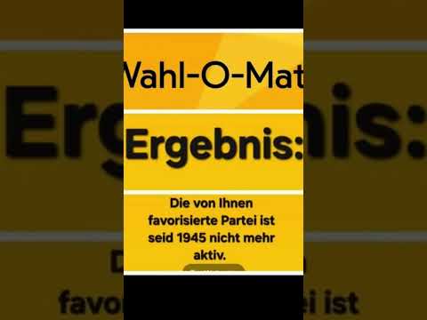 Wahl - O - Mat. Ergebnis.