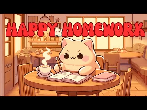 Happy Homework 📚 | 1 Hour Chill Lofi Music 🎶 | Relaxing & Focused Study Beats