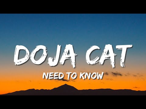 Doja Cat - Need To Know (Lyrics)