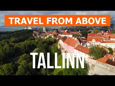 Tallinn from above | Drone video in 4k | Estonia, Tallinn city from the air