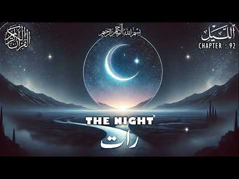 Quran | Translation | Urdu | Chapter 92 | The Night | Surah Al-Layl