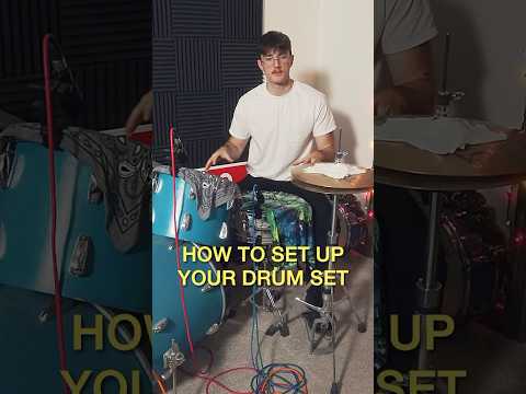 How to set up your drum kit #drums #drumming #drumlessons #drummer #drumtalk #beginnerdrummer