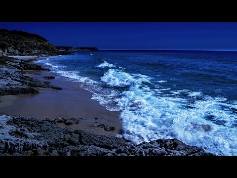 Relaxing Waves For Sleeping Well, Deep Sleep Bedroom Ambiance With Ocean Sounds