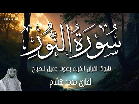 سورة النور قرأن الصباح 🌷💚 تلاوة هادئة للقارئ محمد هشام بصوت جميل جدا 🌅 يومك أجمل مع القرآن الكريم