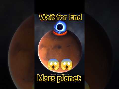 mars vs black hole #shorts #blackhole #space #universe #mars #planet #galaxy