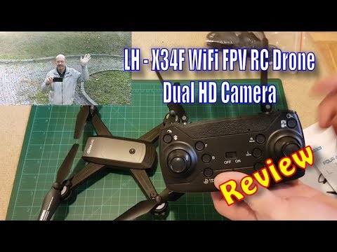 LH - X34F WiFi FPV RC Drone Dual HD Camera from Gearbest.com