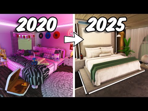 2020 VS 2025 BEDROOM in BLOXBURG