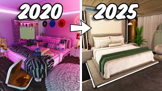 2020 VS 2025 BEDROOM in BLOXBURG