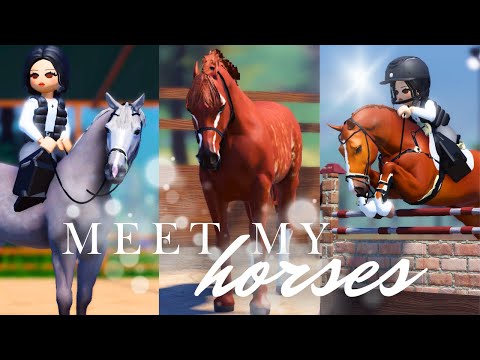 Meet My Horses! II  Strideway Roleplay II Roblox Horse Game