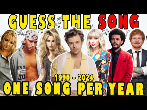 Guess The Song 🎶 One Song per Year 1990 - 2024 Everyone knows | Music Quiz