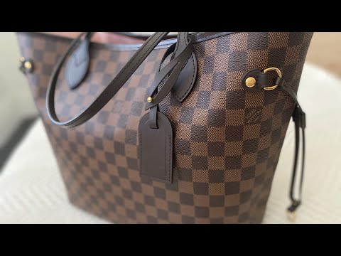 LV Neverfull MM Damier Ebene, whats in my bag, diaper bag, Lux mom #lv #lvneverfull