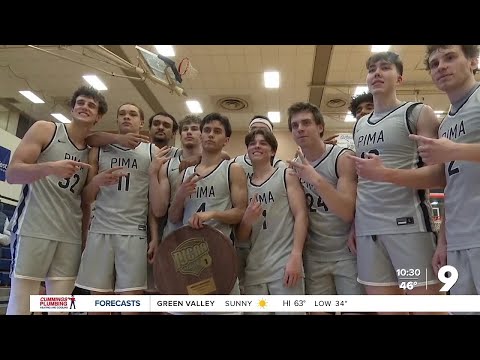 Pima Men's Basketball win NJCAA Region I, Division II Championship