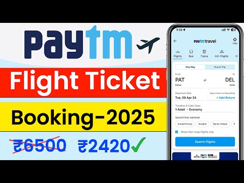 Paytm flight ticket booking || Paytm se flight ticket kaise book kare || online paytm flight ticket