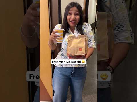 Free mein hmne khaya mc Donald 😀 #ad #shorts #food