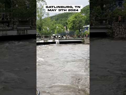 GATLINBURG HIGH WATER #gatlinburg #weather #smokymountains #pigeonforge