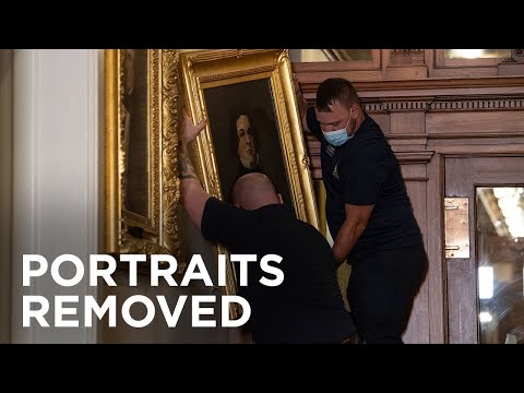 Portraits of former Confederate leaders removed from U.S. Capitol