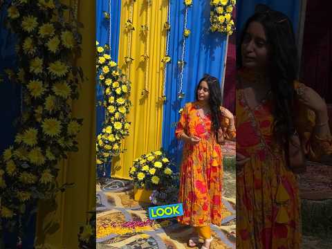 Haldi Function Mini Vlog #haldiceremony #haldilook #bridesmaids #trendingshorts #makeuplook