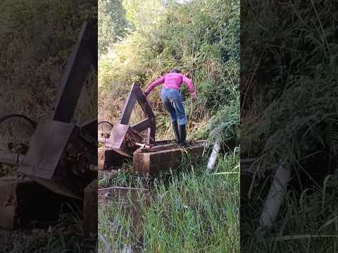 Part 2 of DEMOLISHING our water wheel! 🪵🔨