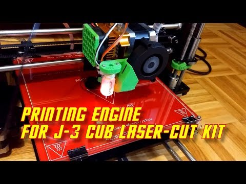 3D Printing the engine for J-3 Laser cut kit