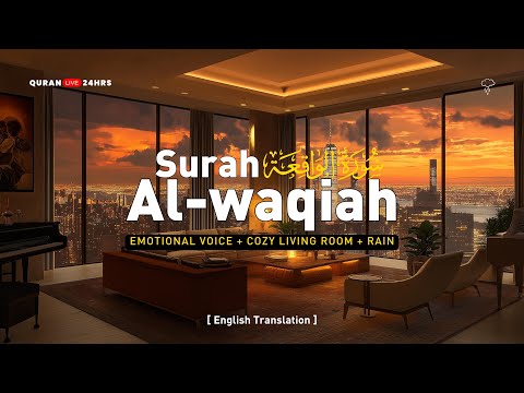 Surah Waqiah سورة الواقعة | Most Emotional Recitation & Cozy Living Room