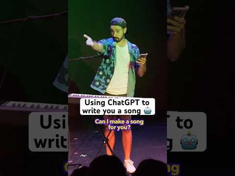 Can chatGPT write good songs? #standupcomedy #comedy #crowdwork #crowdworkcomedy #chatgpt #chatgpt4