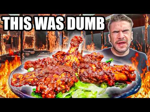 I REGRET TRYING THIS STUPID SPICY WING CHALLENGE | Joel Hansen