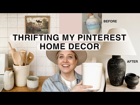 THRIFTING MY PINTEREST: HOME DECOR (come thrift with me - antique store)