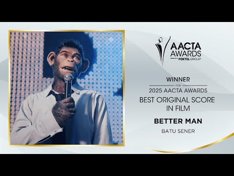 Stephen Curry presents Better Man with the AACTA Award for Best Original Score in Film