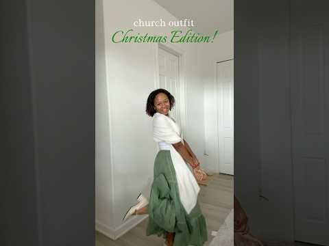 My Christmas Church Outfit! ♥️💚(my first year going!)