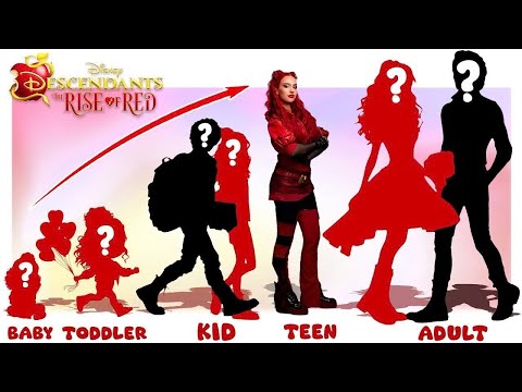 Descendants: The Rise Of Red Growing Up Compilation | Look Quiz