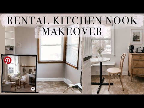 RENTAL HOME KITCHEN NOOK MAKEOVER (pinterest inspired)