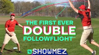 Simon Lizotte gets the FIRST DOUBLE FollowFlight on his Double Ace! | SHOWMEZ | Jomez Disc Golf