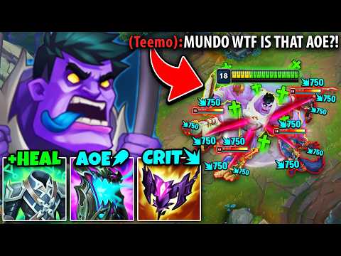 I DISCOVERED THE MOST GENIUS HEALING DR. MUNDO BUILD! (MY AOE BURN CAN CRIT)