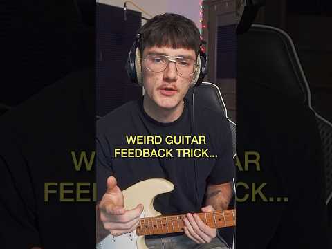 Weird guitar feedback trick… #guitar #guitarist #guitartricks #guitarfx #musician #musicproducer