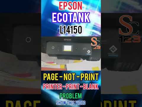 Epson EcoTank L14150 Printer Page Not Print Problem | Print Blank Page | Blank Page Print Problem