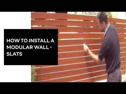 How to Install a Modular Wall - Slats | ModularWalls